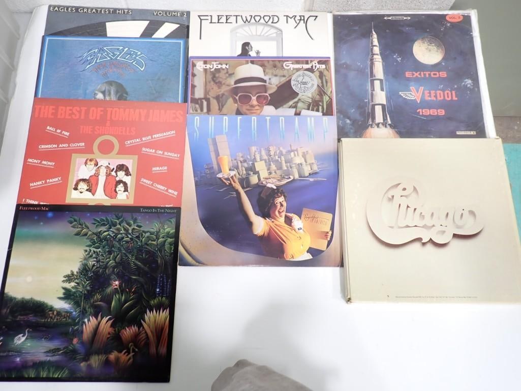 Vinyl Record Albums including Fleetwood Mac, Supertramp, Elton John, Eagles, Chicago, Tommy James (1 of 4)