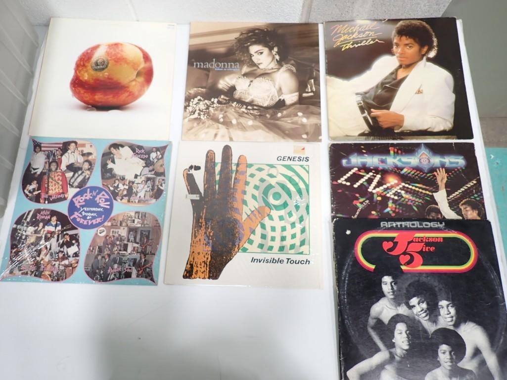 Vinyl Record Albums including Madonna, Michael Jackson, Jacksons, Jackson 5, Genesis, Cherokee: Vinyl Record Albums including Madonna, Michael Jackson, Jacksons, Jackson 5, Genesis, Cherokee, etc.