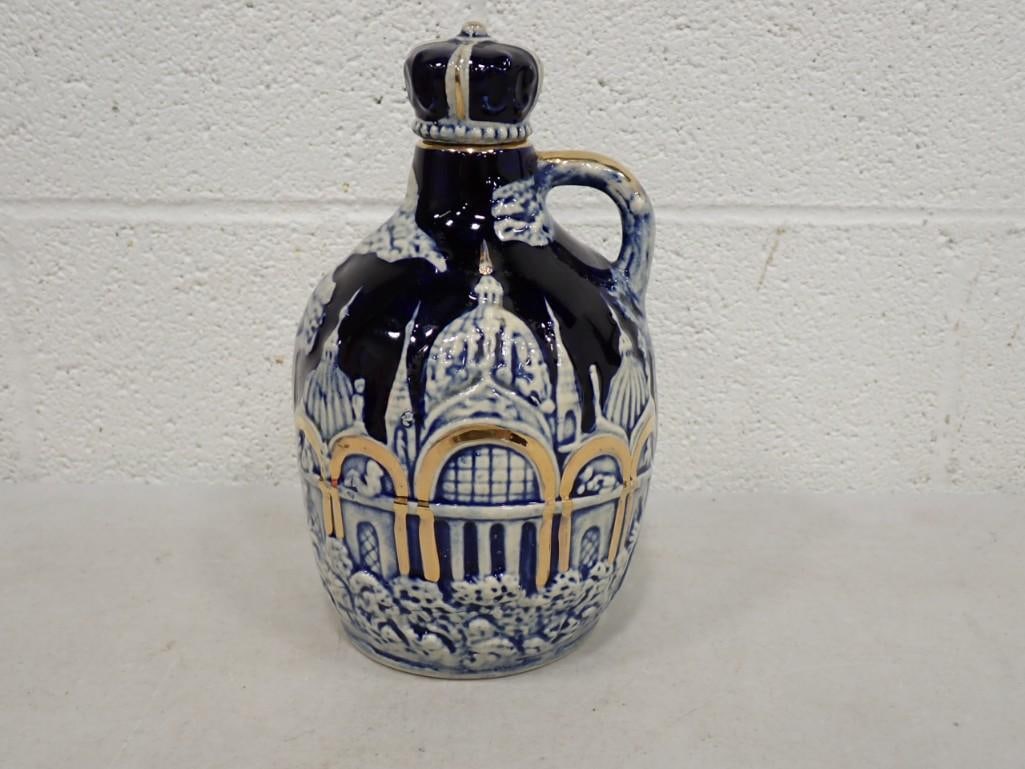 Ceramic Tilso Japan Decanter with Music Box: Ceramic Tilso Japan Decanter with Music Box