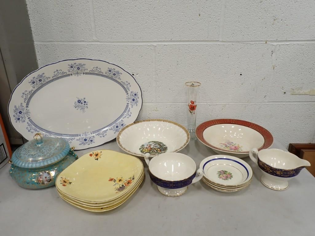 Misc. Ceramic and Glass Dishes including Limoges, Lenox,  West Virginia Glass, M&R, etc. (1 of 20)