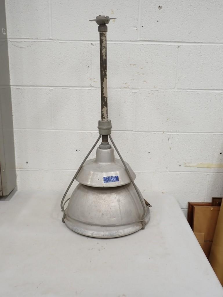 Large Industrial Holophane Light Fixture with large bulb (1 of 7)