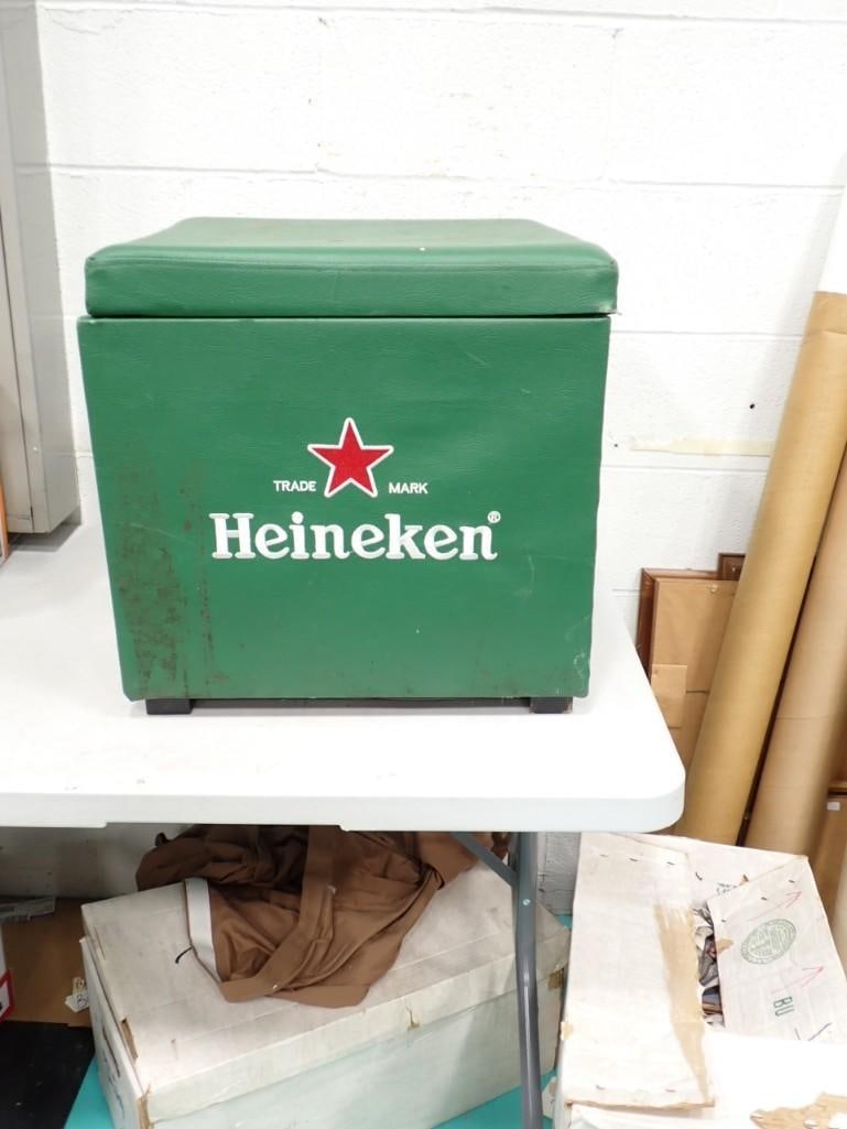 Heineken Ottoman / storage thing - roughly 22" cube (1 of 6)
