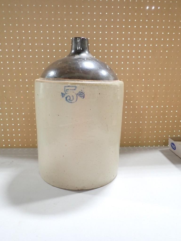 Vintage 5 Gallon Stoneware Crock or Jug (1 of 8)