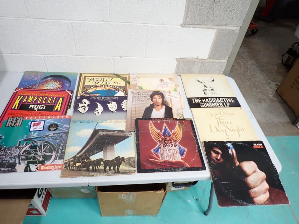 Vinyl Record Albums including Don McLean, Reo Speedwagon, Springsteen Monty Python, Three Dog Night (1 of 4)