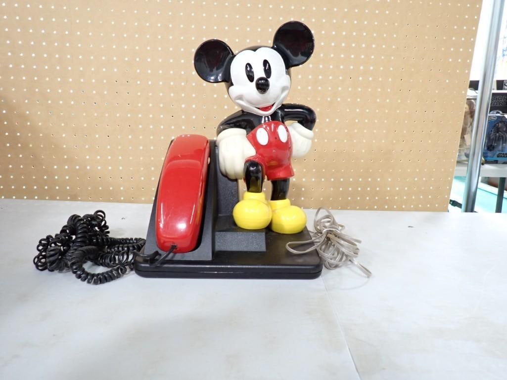 Vintage Mickey Mouse Telephone - Untested (1 of 3)