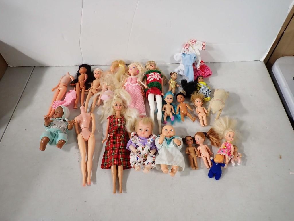 Lot of Dolls incl Barbie, Small Dolls, Baby Dolls, Etc (1 of 4)