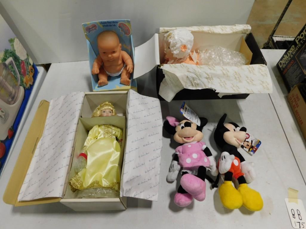 Toy Lot incl Plush Disney Mickey and Minnie Mouse, Lots to Love Babies Doll, (1 of 9)