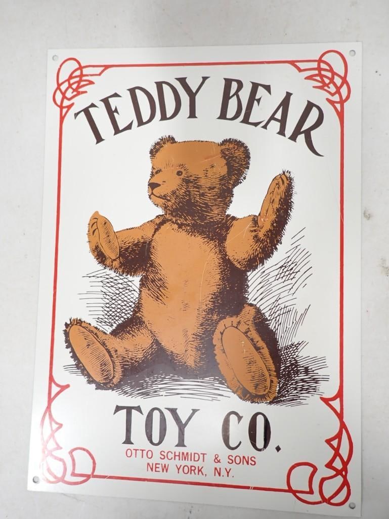 Teddy Bear Toy Company Metal Sign 10" x 14" (1 of 2)