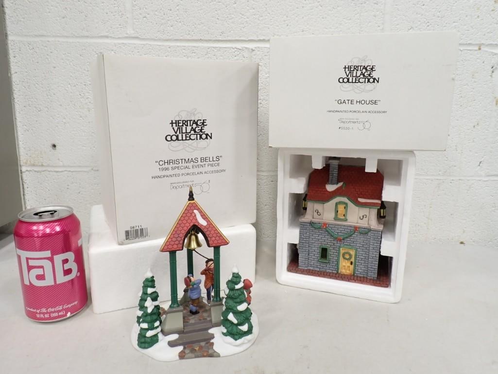 2 Dept 56 incl Gate House and Christmas Bells 1996 Special Event Piece (1 of 12)