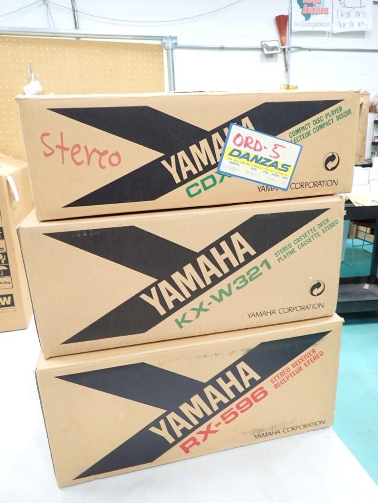 Yamaha Stereo Components including CD Player, Cassette Deck, Stereo Receiver (1 of 7)