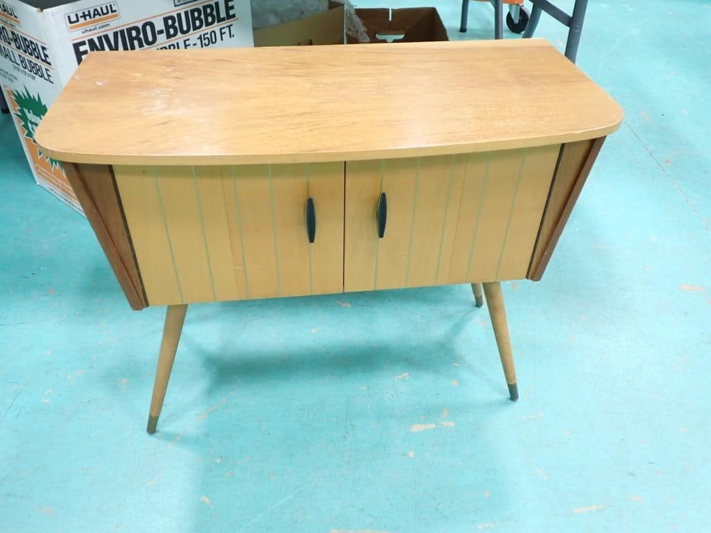 MCM End Table or TV Stand with Storage (1 of 7)