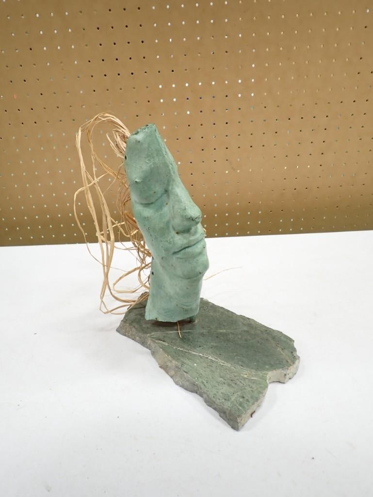 Abstract Face Sculpture / Planter (1 of 6)