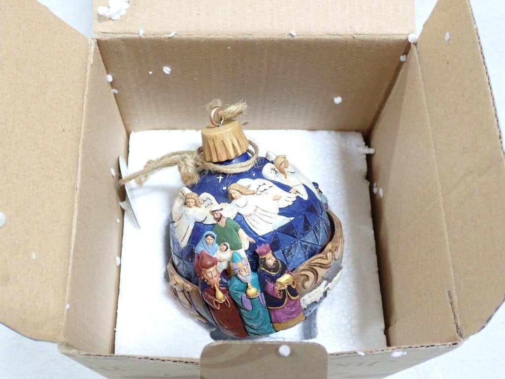 Jim Shore Nativity Scene Musical Christmas Ornament in Original Box with Tag (1 of 8)