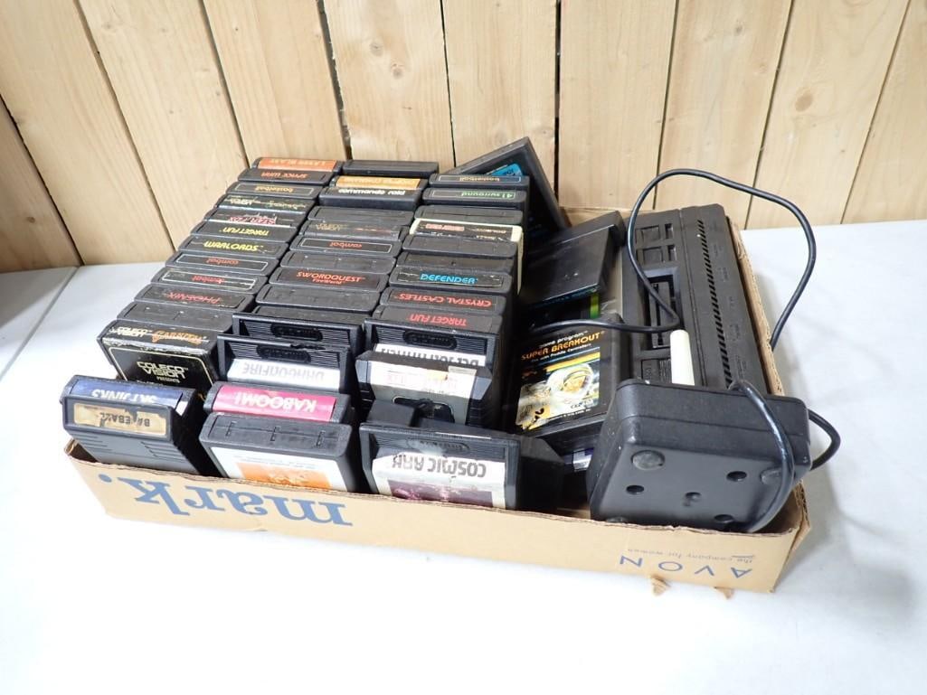 Atari 2600 Lot including System, games, etc. Including Space War, Crystal Castles, Star Fox (1 of 6)