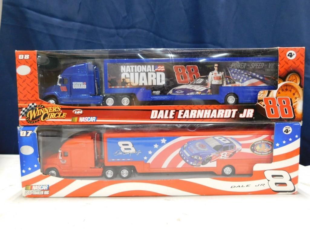 2 Dale Earnhardt Jr Nascar 1:64 Scale Model Trucks New in Package (1 of 4)