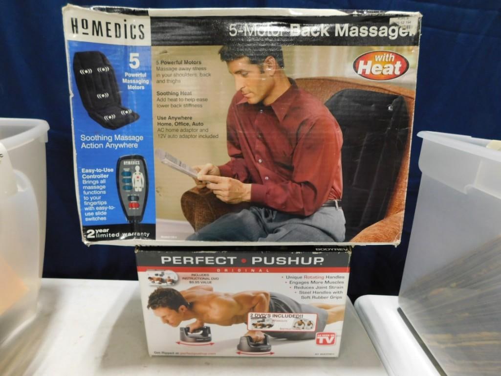Homedics Back Massager with heat and Perfect Pushup Exercise Equipment (1 of 6)