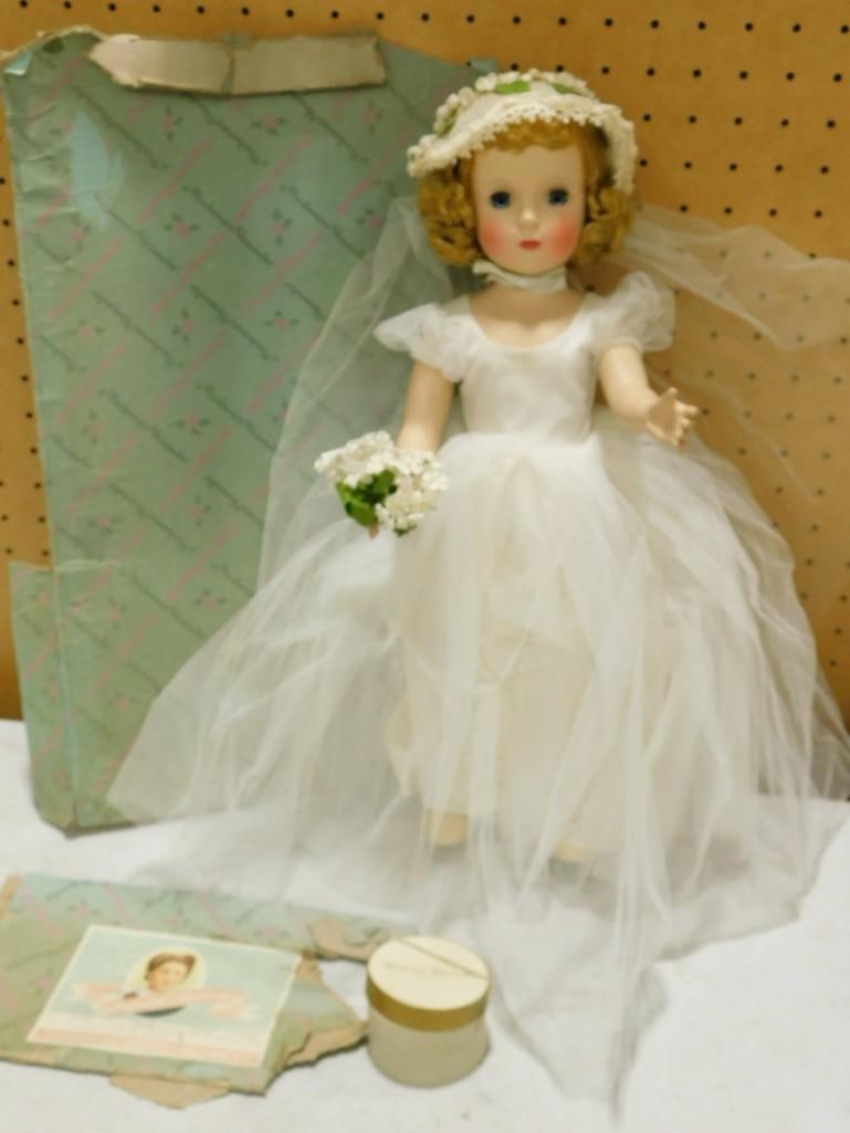 1950-60s Madame Alexander Bride Doll 18" Tall (1 of 12)