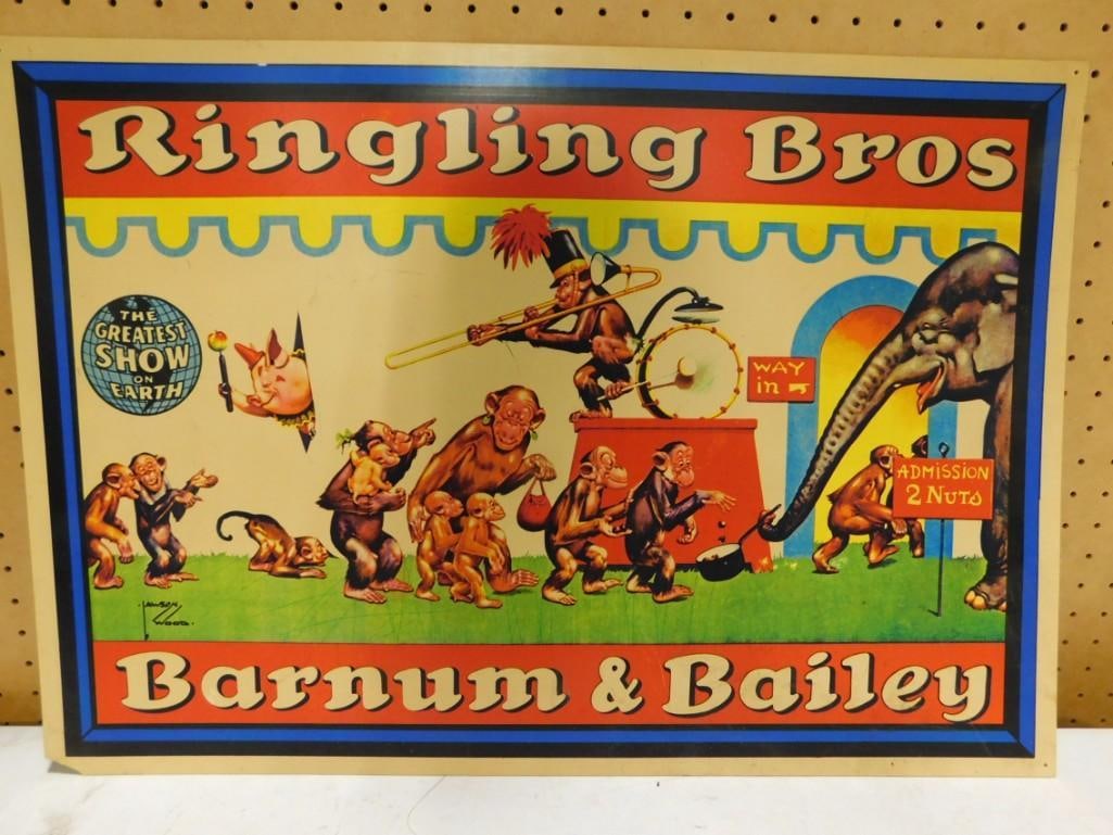 Ringling Bros Barnum & Bailey Circus Poster 17 3/4" x 25 3/4" (1 of 4)