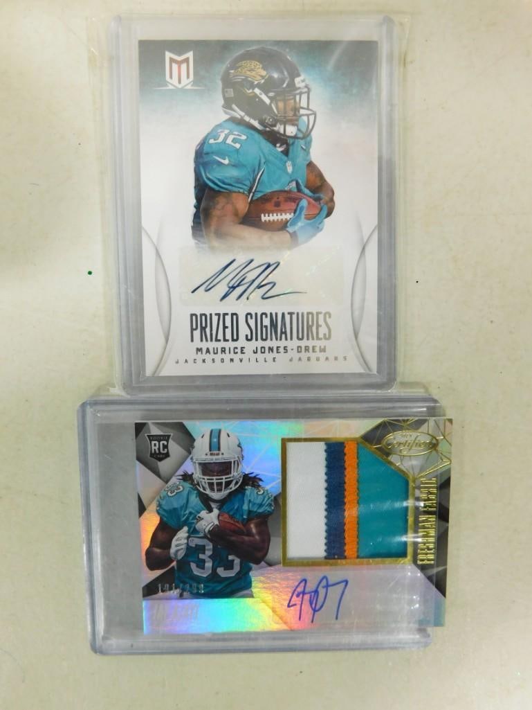 2 NFL Autograph Cards incl Maurice Jones Drew 13/25 and Jay Ajayi (1 of 4)