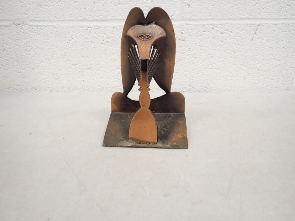 Pablo Picasso (Spanish, 1881-1973): Chicago Picasso, 1967 Copper Plated Metal Maquette (1 of 5)