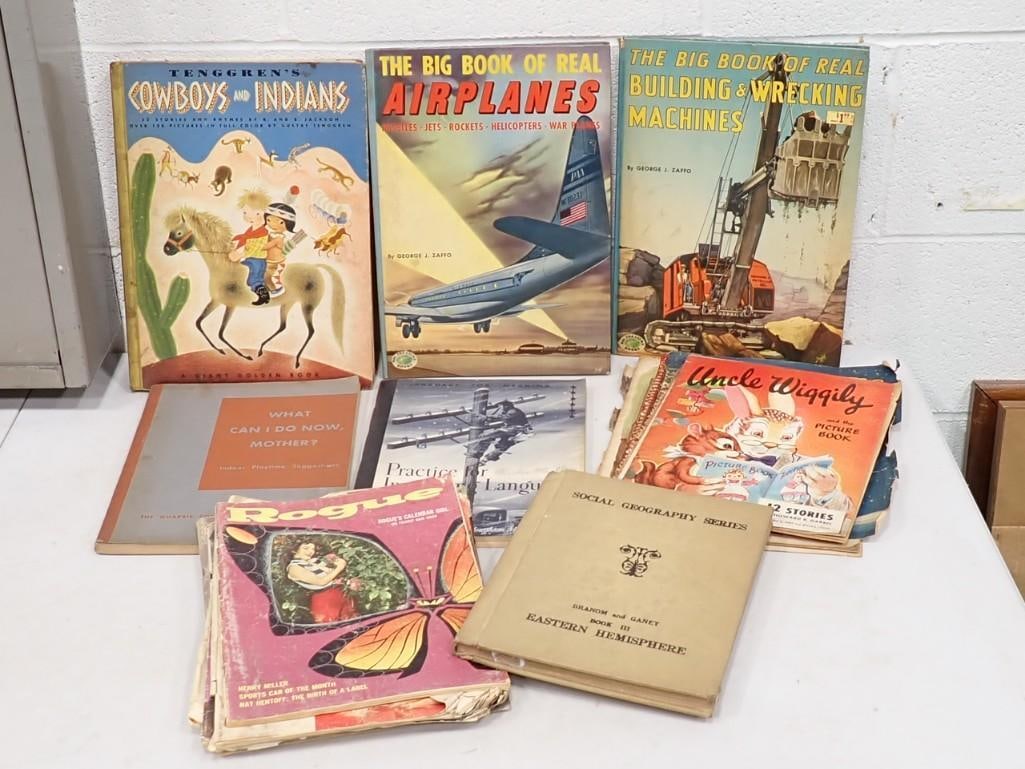 Lot of vintage books including Children's, Golden Book, George J Zaffo, etc. (1 of 4)