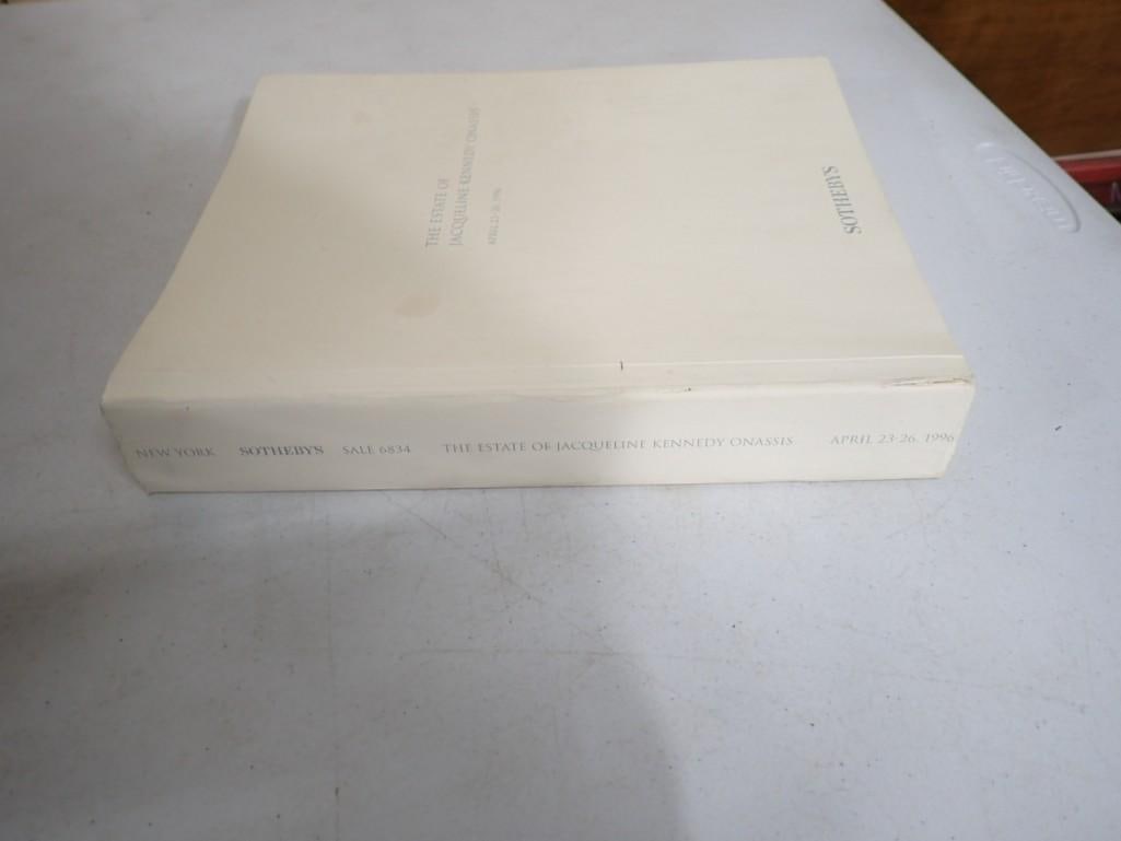 The Estate of Jacqueline Kennedy Onassis: Sotheby's New York Auction Catalog; April 23-26, 1996: The Estate of Jacqueline Kennedy Onassis: Sotheby's New York Auction Catalog; April 23-26, 1996 with printed prices realized