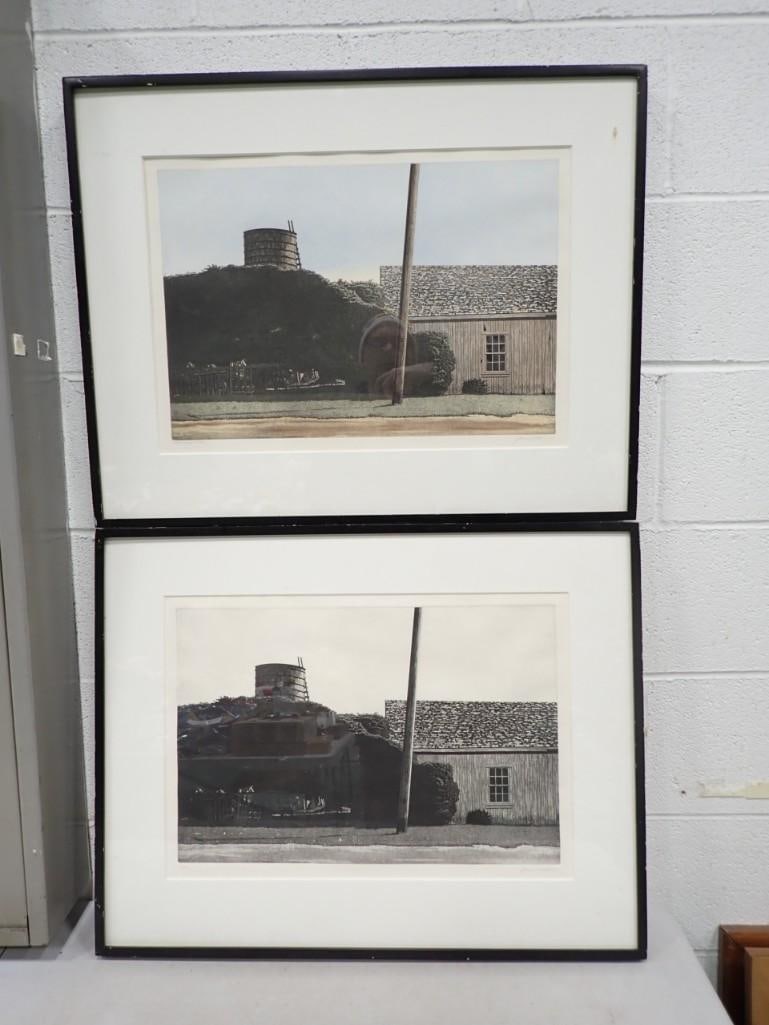 James Torlakson (American, b. 1951) San Gregorio, Two Etchings with Aquatint, 1978 (1 of 11)