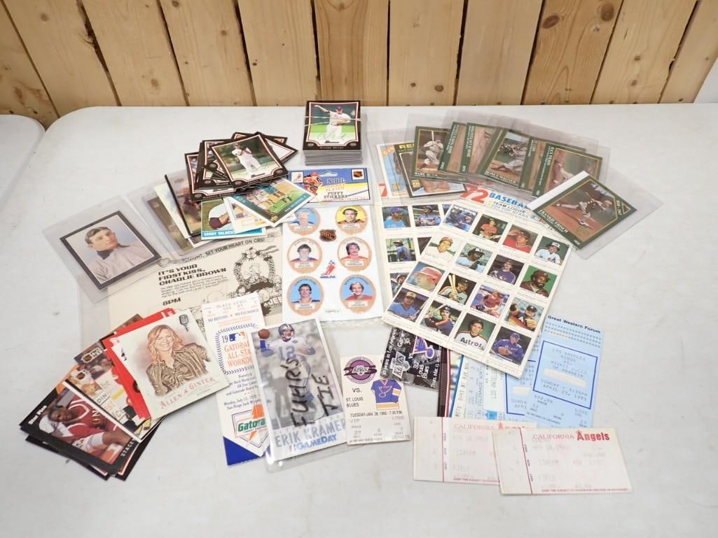 Sports Cards, Ephemera, etc: Sports Cards, Ephemera, etc