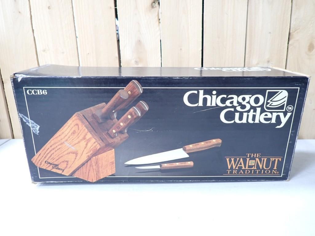 Chicago Cutlery Knife Set The Walnut Tradition with Block New in Box (1 of 4)