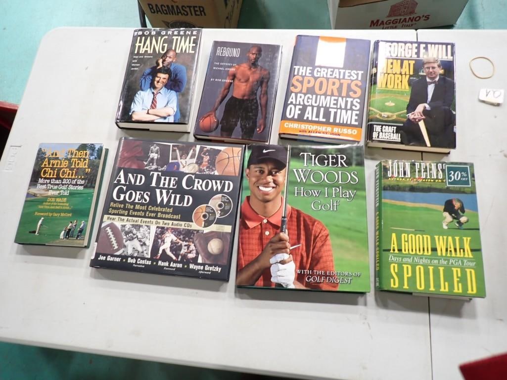 Sports Hardcover books including Michael Jordan, Tiger Woods, Arnold Palmer, etc. (1 of 6)