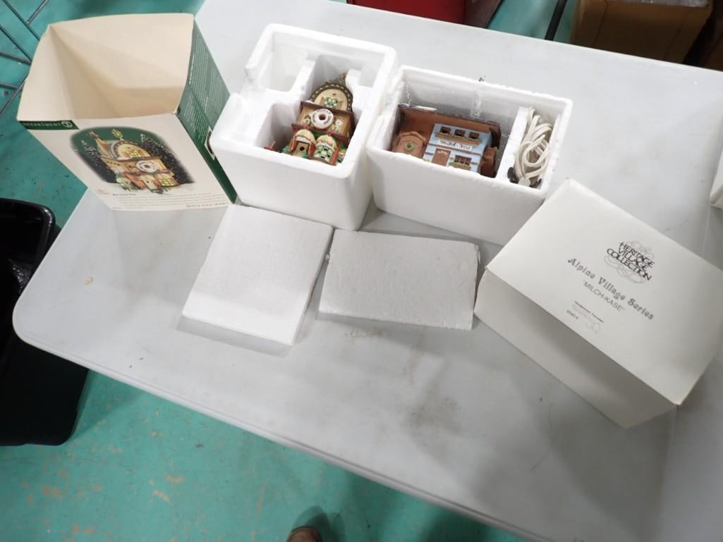 Dept 56 Mini-Donut Shop North Pole Series and "Milch-Kase" with boxes (1 of 6)