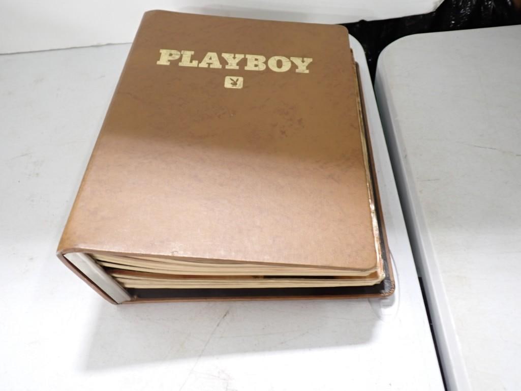 Playboy Binder with Old Playboy and other magazines - including 1960's, Oui, Playgirl, etc. (1 of 8)