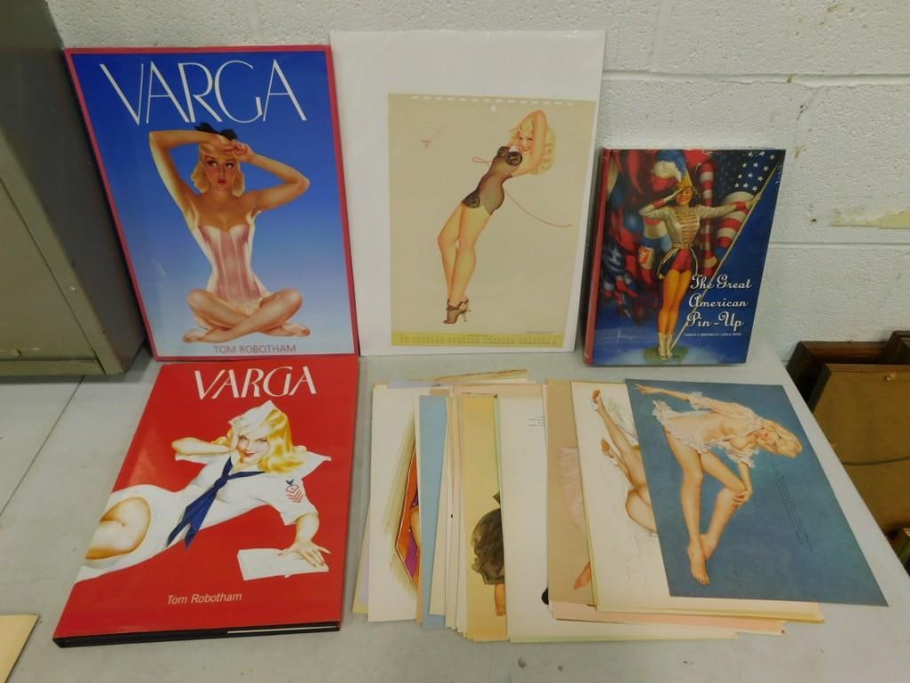 3 New Vargas Pin-up Girls Hardcover Books & Calendar Lot (1 of 10)