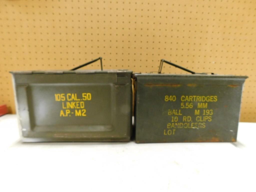 2 Military Ammo Boxes (1 of 8)