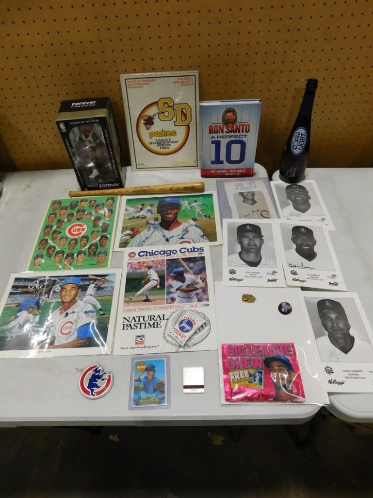 Sports Collectibles incl 1969 Randy Hundley Card, Kellogg's Prints, Big League Chew Gum, etc: Sports Collectibles incl 1969 Randy Hundley Card, Kellogg's Prints, Big League Chew Gum, etc