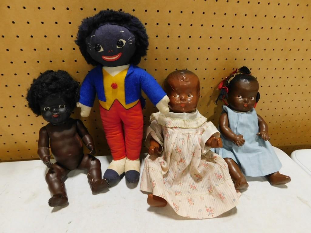 African American Dolls incl 1 Rag Doll, 2 1940s Composition Babies, etc (1 of 13)