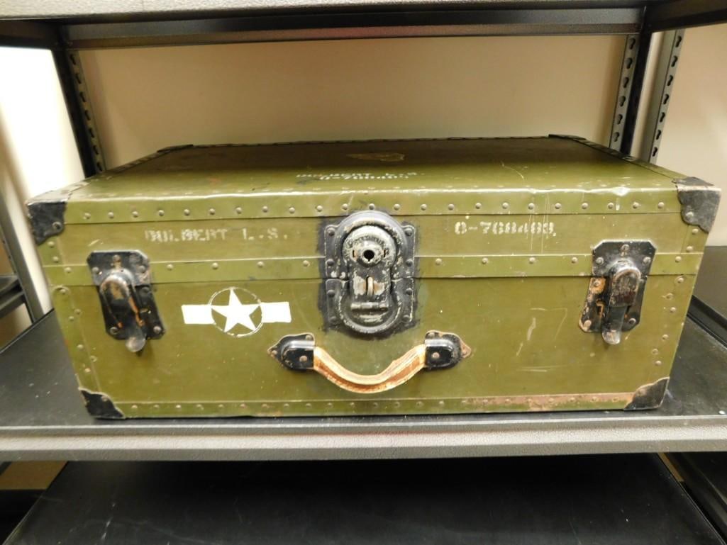 Vintage Military Suitcase or Trunk (1 of 14)