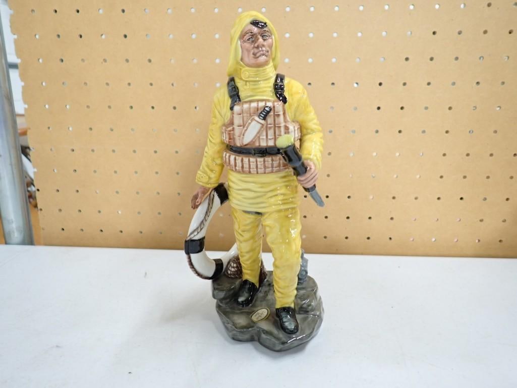 Royal Doulton Figurine - The Lifeboat Man - Signed by Michael Doulton: Royal Doulton Figurine - The Lifeboat Man - Signed by Michael Doulton