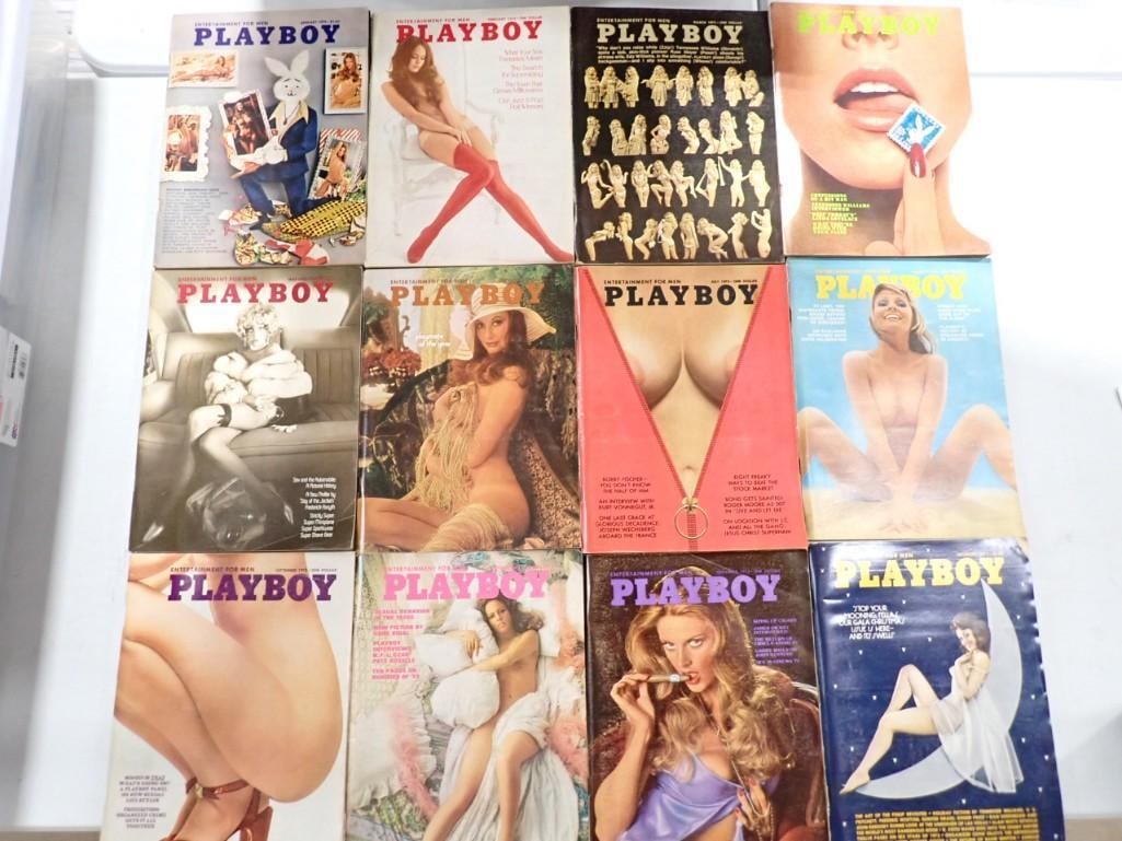 Playboy Magazines - Complete year 1973 (1 of 7)