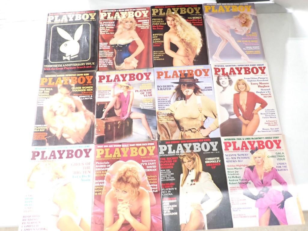Playboy Magazines - Complete year 1984 (1 of 7)