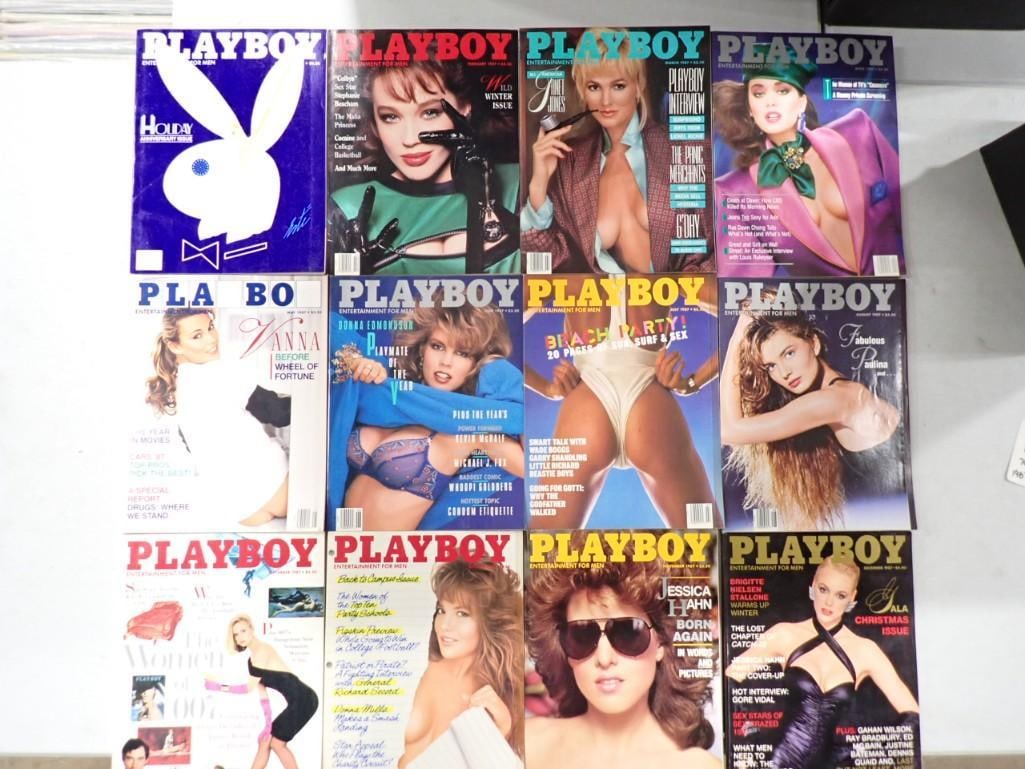 Playboy Magazines - Complete year 1987 (1 of 8)