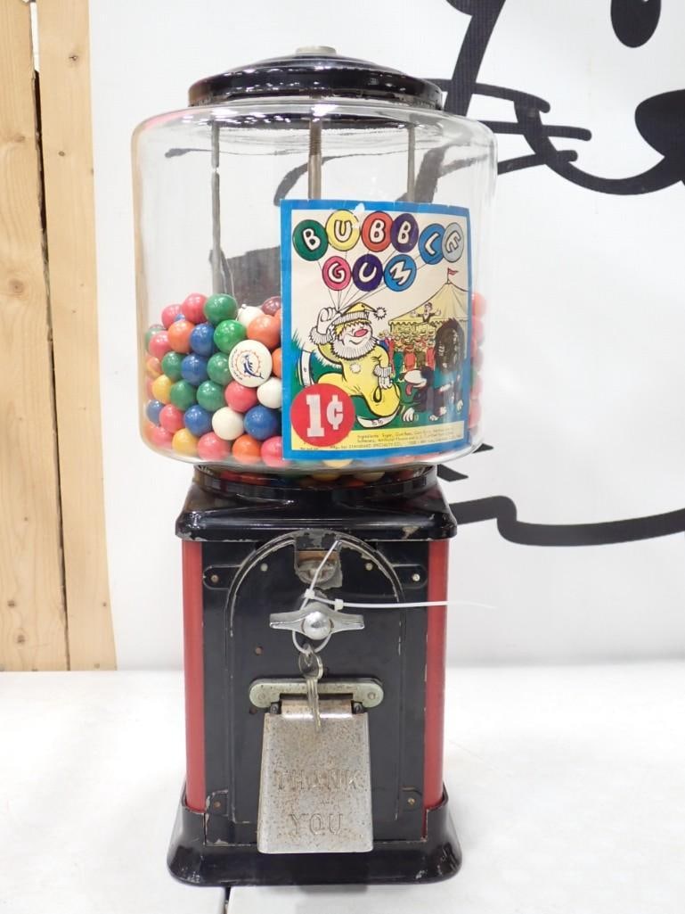 Vintage Gumball Machine with Key Works (1 of 6)