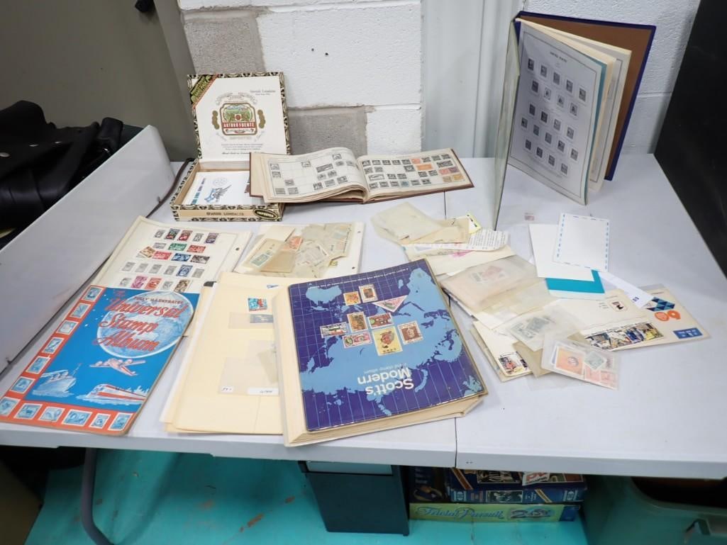 Large Stamp Collection Lot including Books, canceled stamps, world Stamps, etc. (1 of 9)