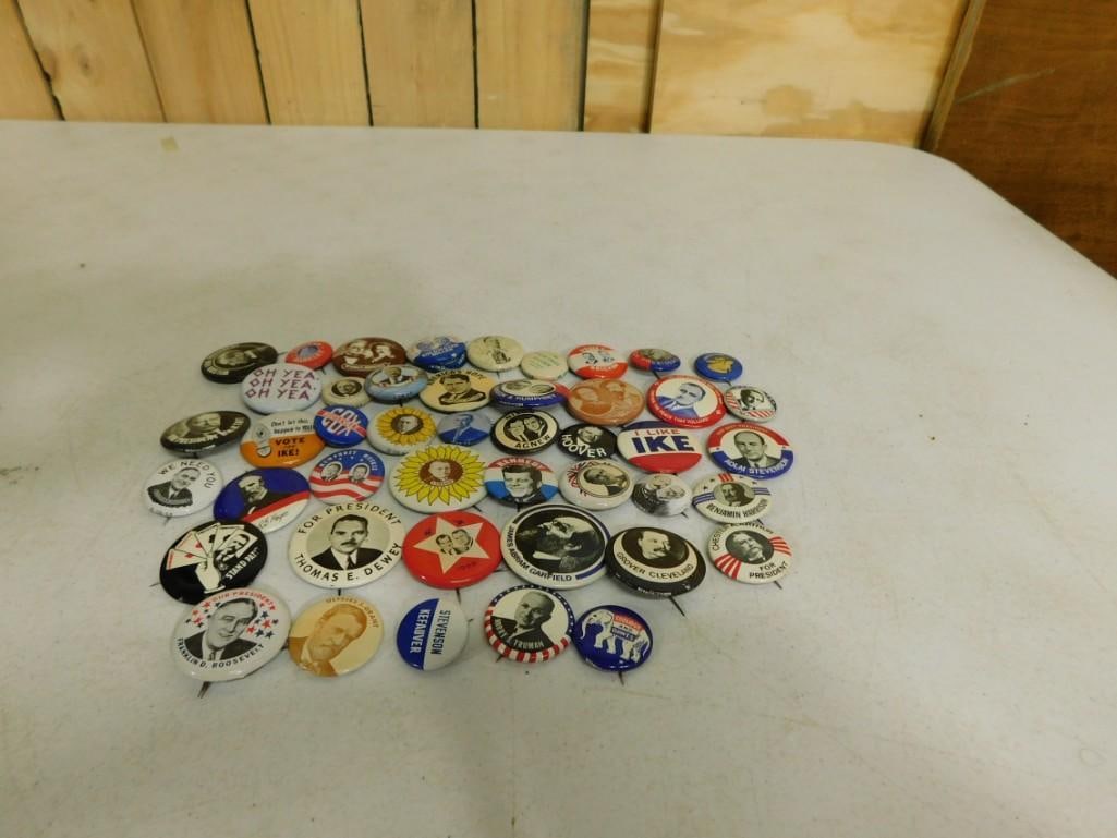 Vintage Buttons incl Political (1 of 6)