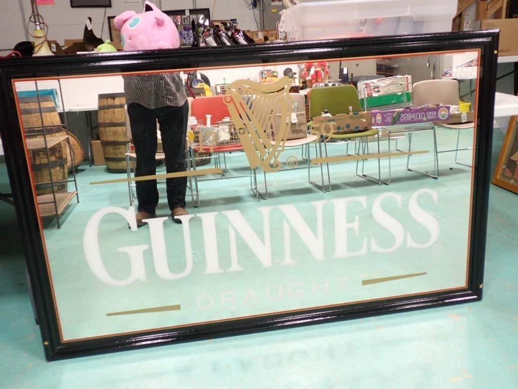Guinness Draught Bar Mirror Large Size 63" x 39" (1 of 4)