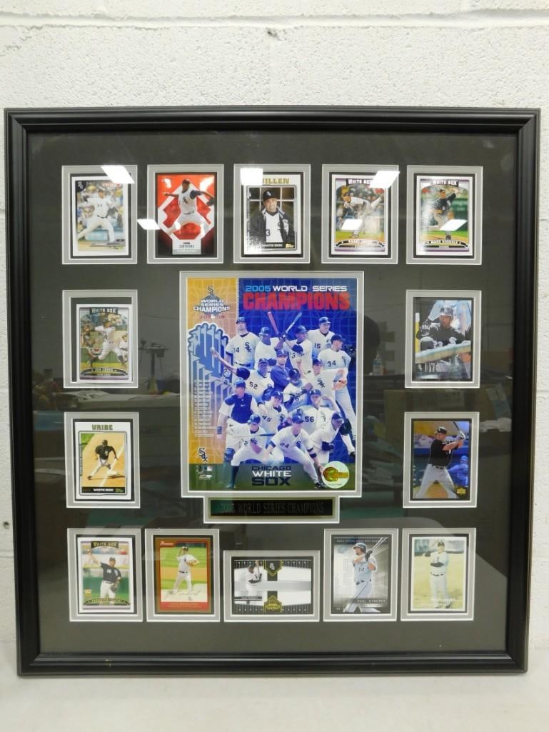 Chicago White Sox 2005 World Series Champions Baseball Card Plaque 24" x 26" (1 of 5)