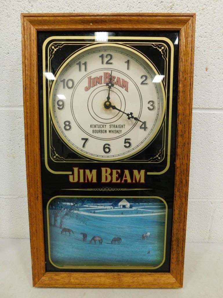 Jim Beam Bar Clock Vintage Advertising: Jim Beam Bar Clock Vintage Advertising
