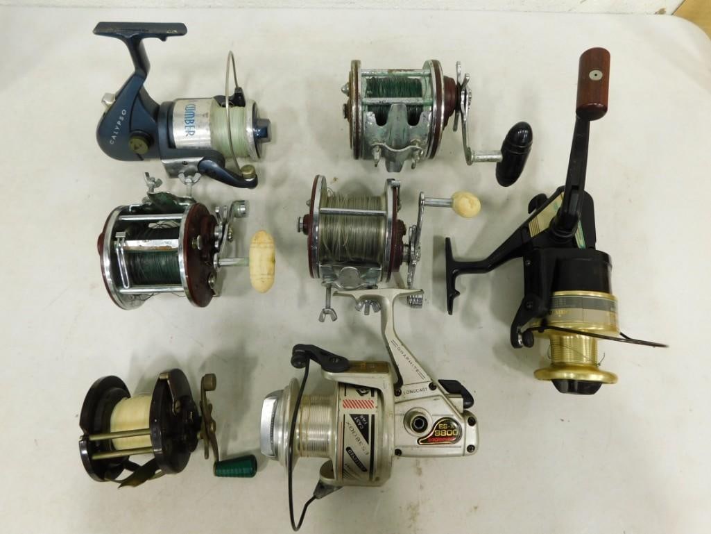 7 Fishing Reels: Lot of 7 Fishing Reels