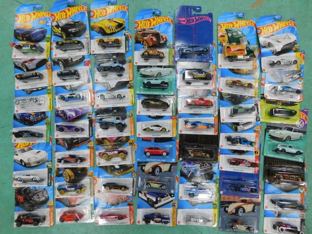 50 Hot Wheel Cars and Vehicles New in Packages: Lot of 50 Hot Wheel Cars and Vehicles New in Packages