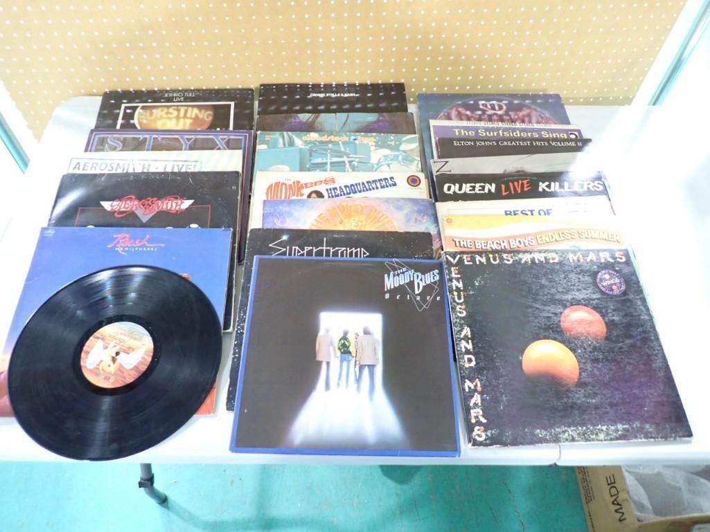 Vinyl Records incl Aerosmith, Styx, Jethro Tull, Supertramp, Queen, Etc (1 of 6)